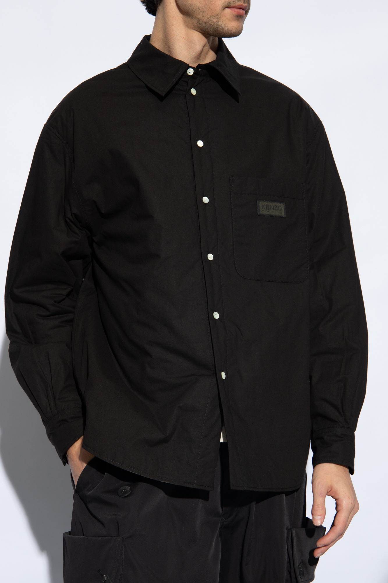 Black Insulated shirt Kenzo Vitkac Italy